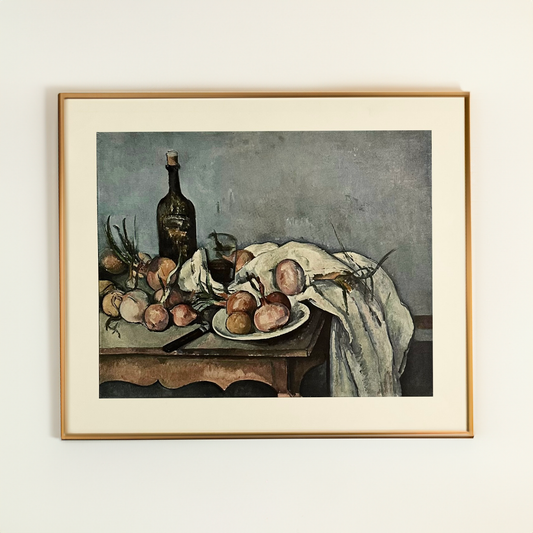 Still Life with Onions Cezanne Print