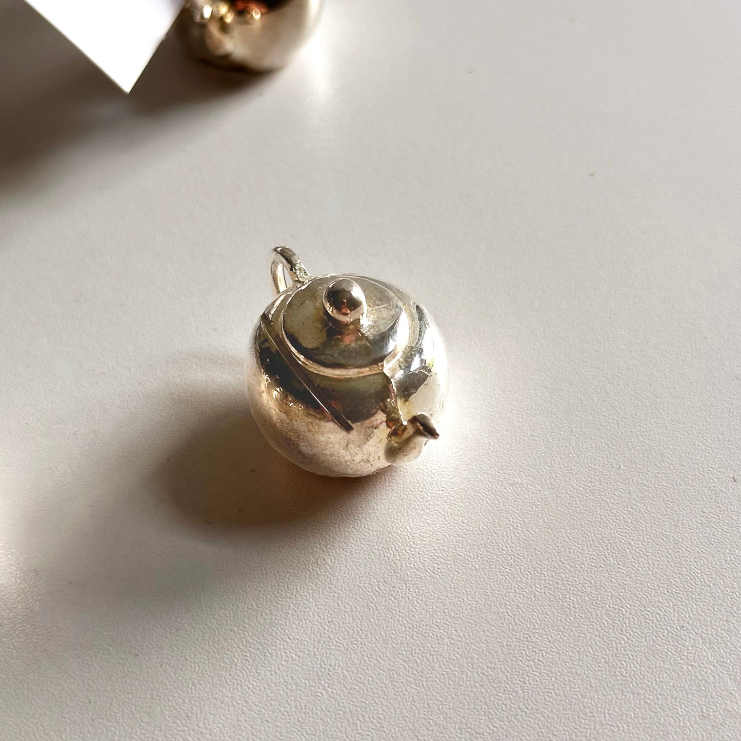 Vintage Silver-Plated Teapot Placecard Holders, S/6