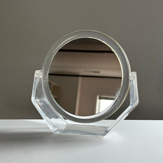 Doublesided Lucite Vanity Mirror