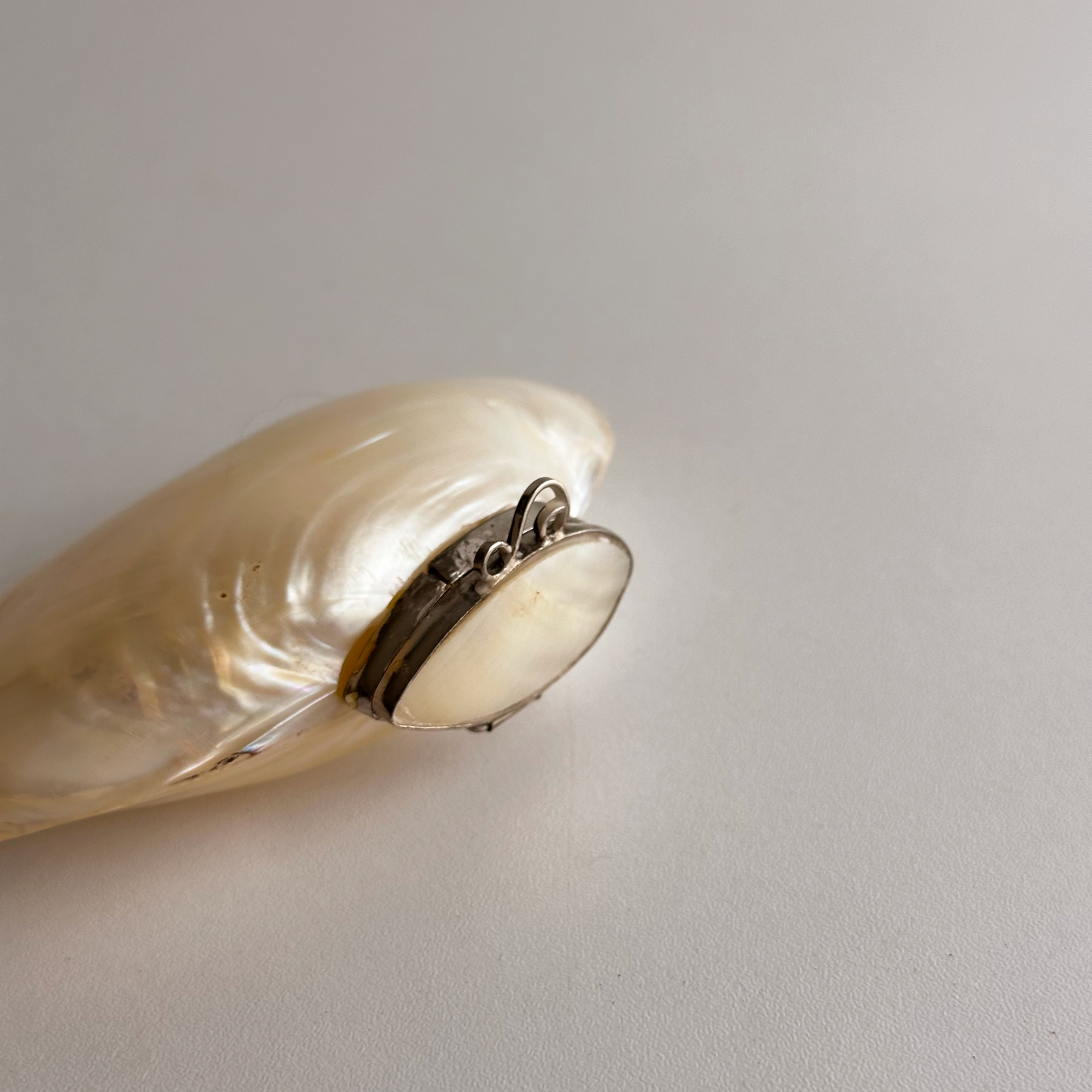 Antique Mother of Pearl Shell Box