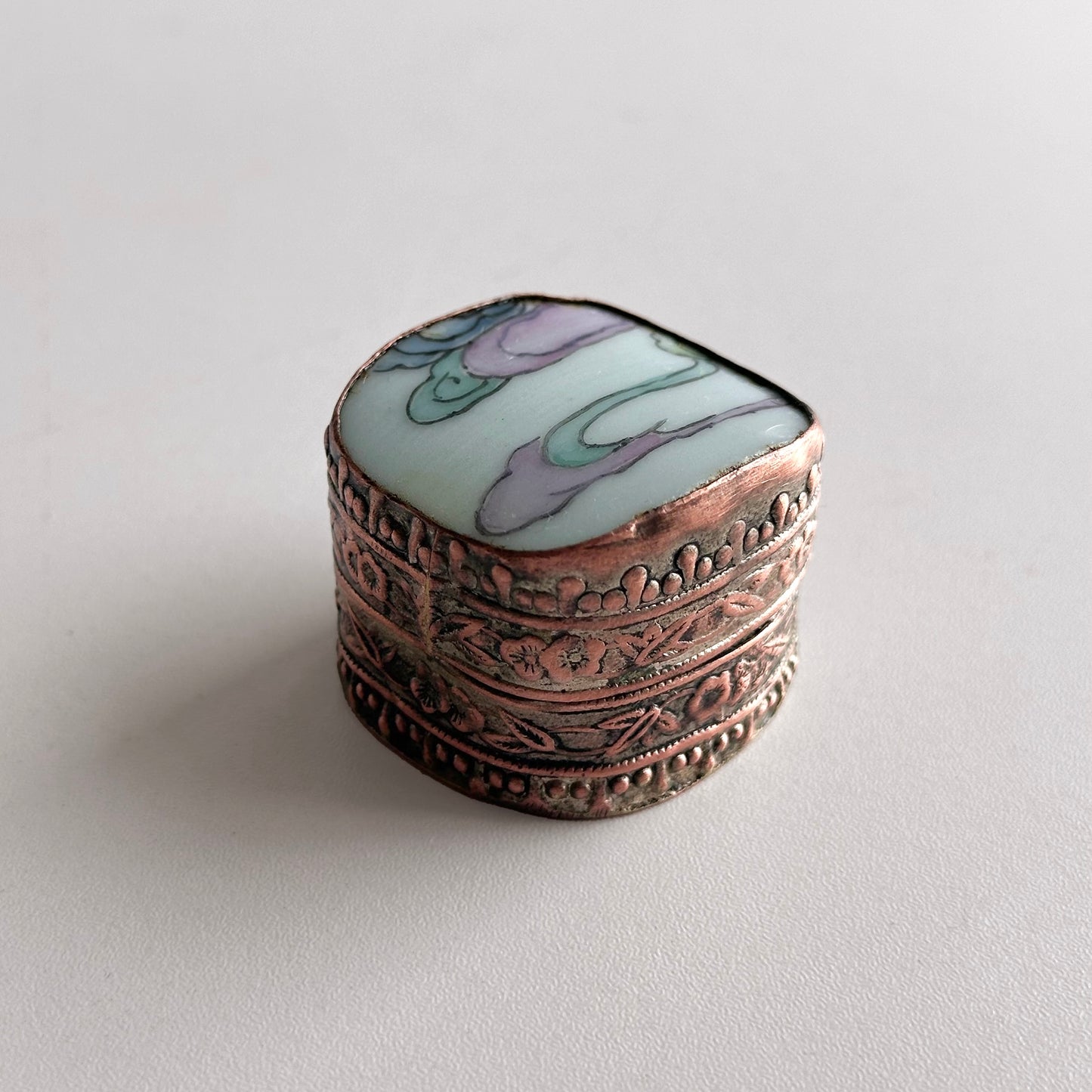 Antique Porcelain Shard Box