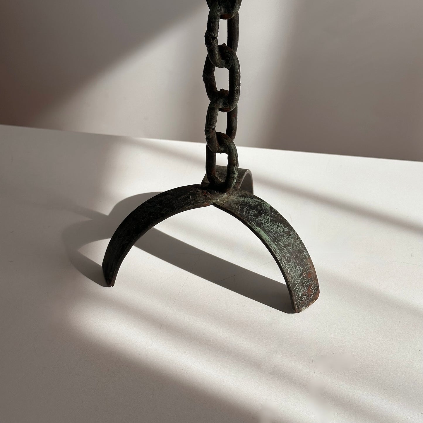 Vintage Brutalist Chain Candleholder