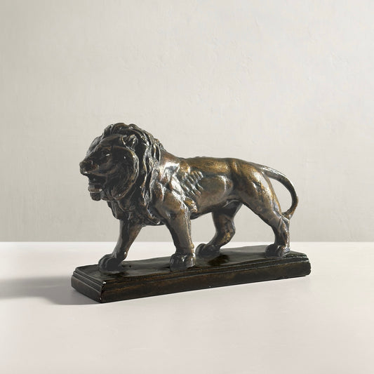 Vintage Lion Sculpture