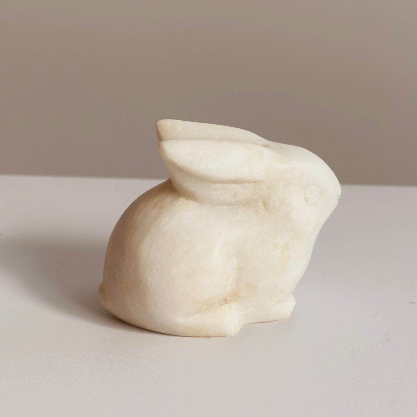 Carved Stone Rabbit Paperweight