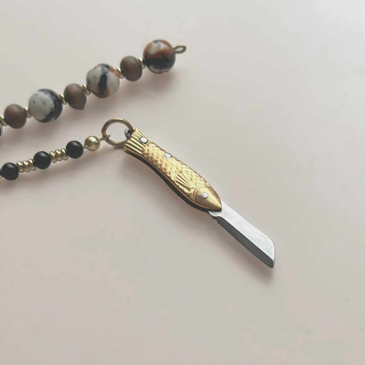 Fish Pocketknife Bag Charm