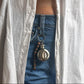 Mini Shell Flask Keychain or Bag Charm