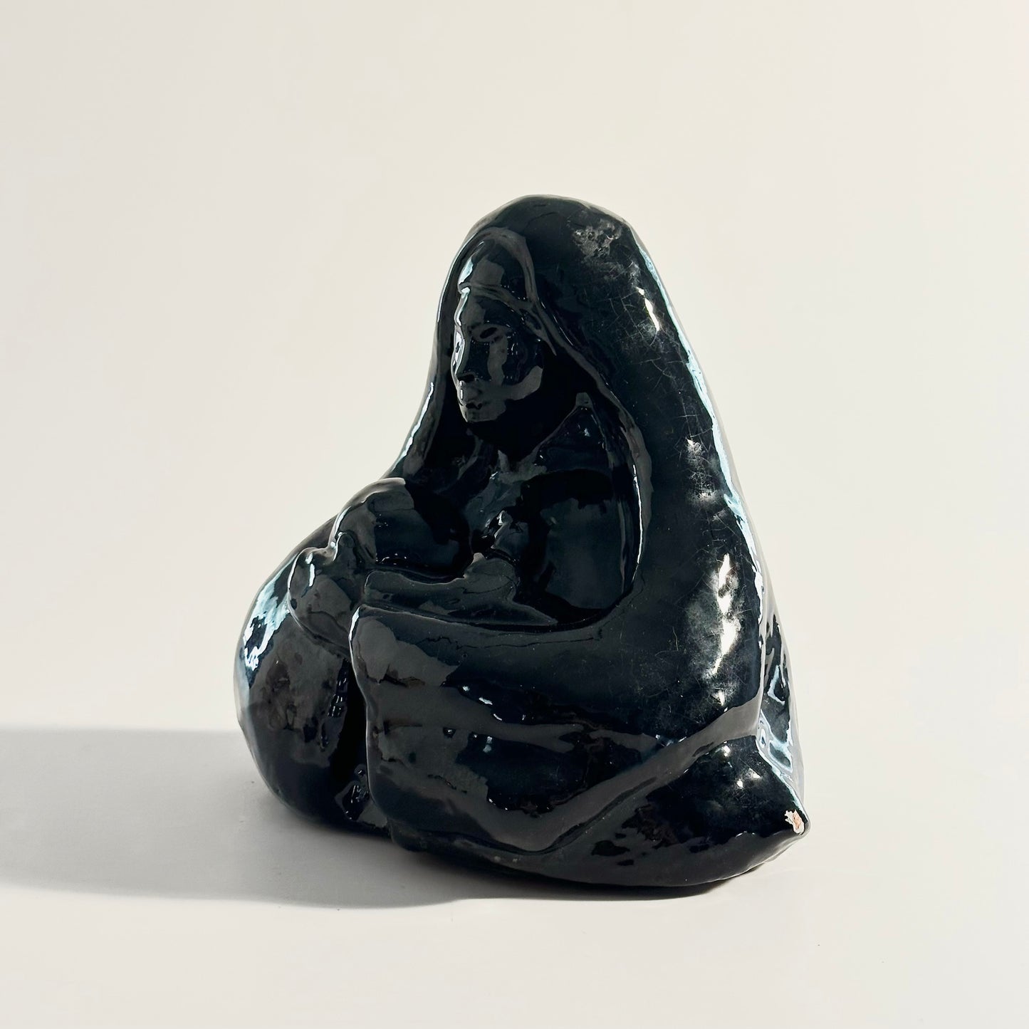 Mother and Child Sculpture, Handcrafted