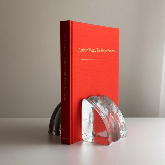 Vintage Glass Blenko Bookends