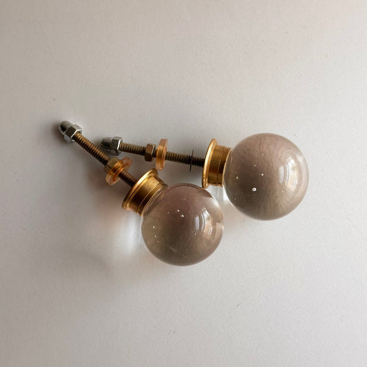 Vintage Glass Sphere Knobs
