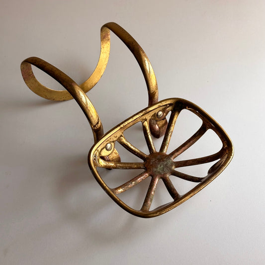 Vintage Brass Over-Tub Soap Dish