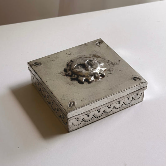 Vintage Punched Tin Box