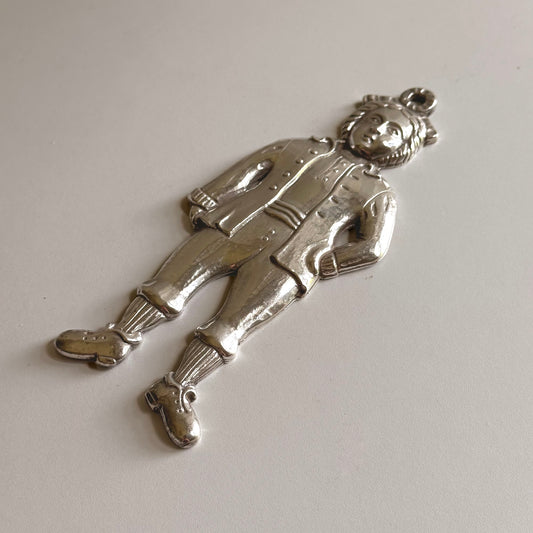 Vintage Silver-Plated Italian Sculptural Exvoto