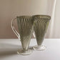 Blown Glass Murano-Style Striped Martini Pitcher