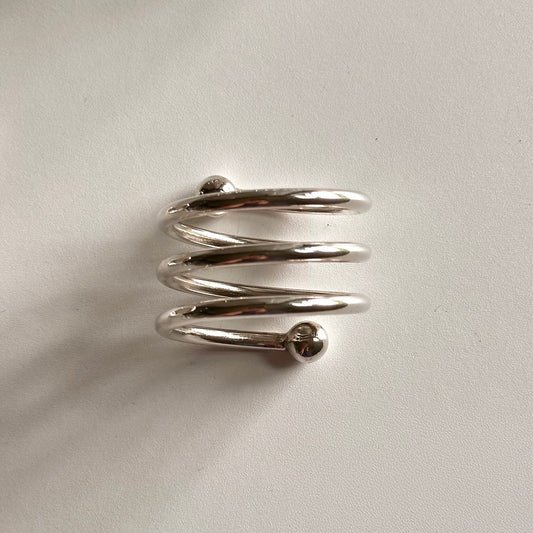 Vintage Silver-Plated Looped Napkin Rings, S/4
