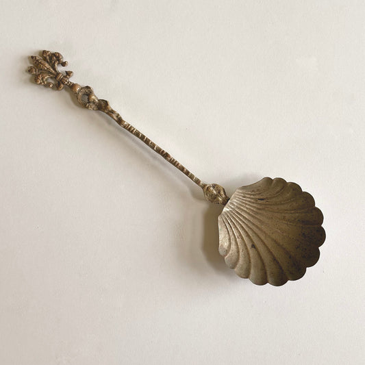 Antique Scalloped Serving Spoon