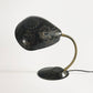 Vintage Midcentury Black and Gold Gooseneck Lamp