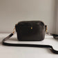 Black Leather Madewell Crossbody Camera Bag