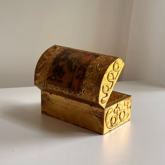 Vintage Italian Gilt Trinket Box
