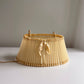 Vintage Cream Pleated Headboard Lamp