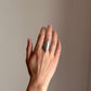 Vintage Sterling Silver Long Ring with Sphere Details
