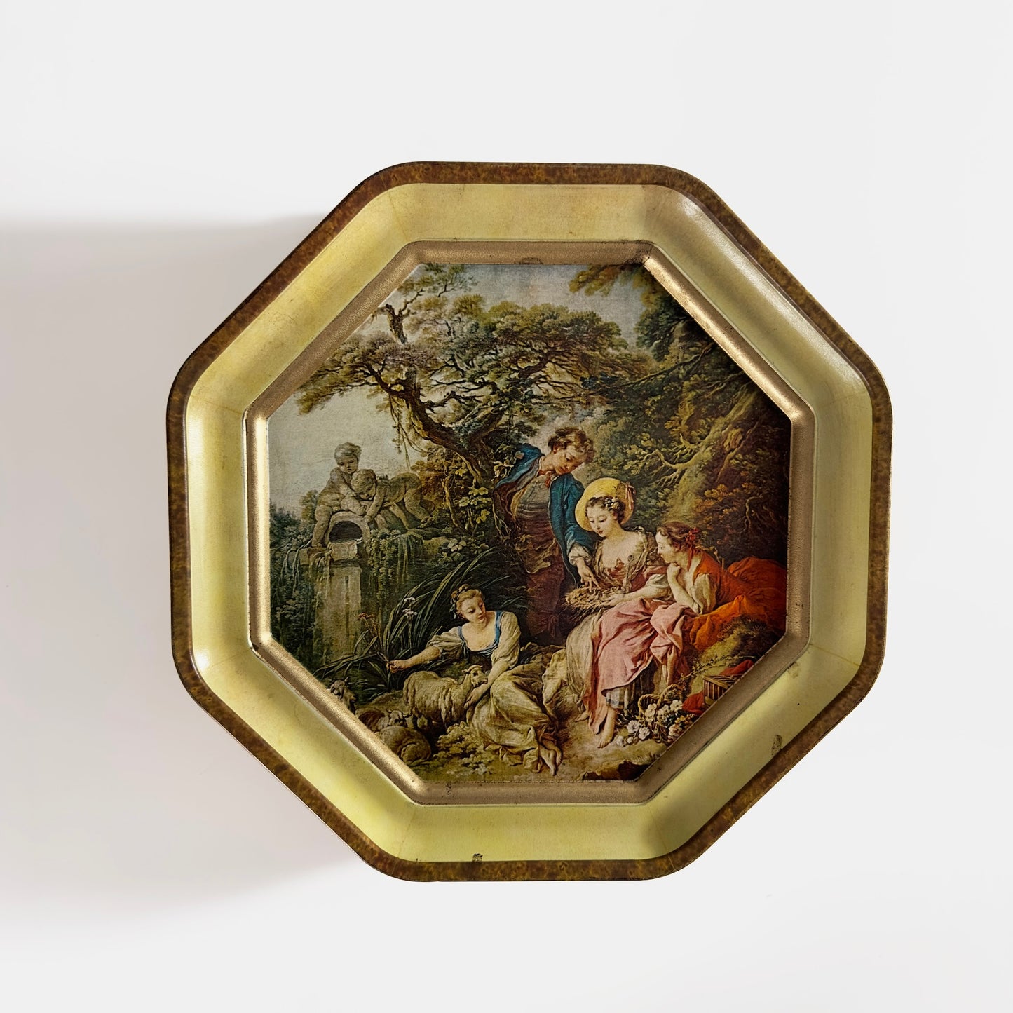 XL Vintage Double-Sided Art Tin