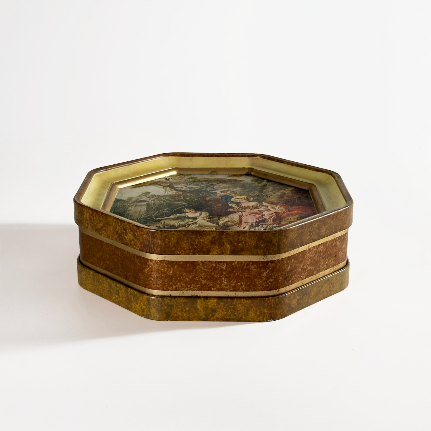 XL Vintage Double-Sided Art Tin