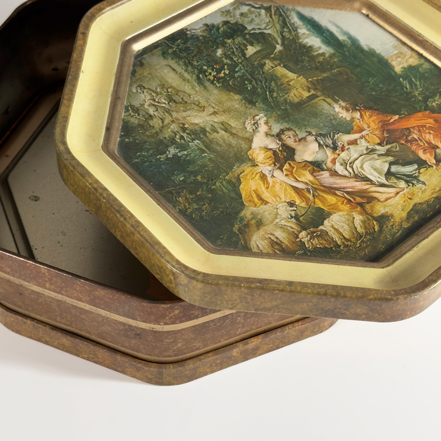 XL Vintage Double-Sided Art Tin