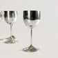 Vintage Silver-plated Wine Goblets, Set of Four