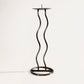 Postmodern-style Wavy Metal Candleholder