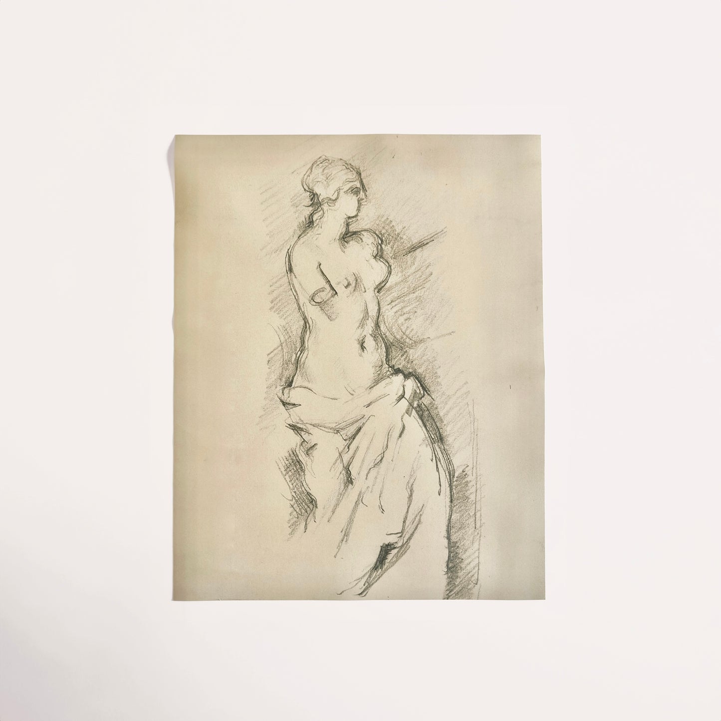 Venus de Milo Figure Study Art Print