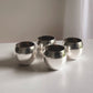 Vintage Silver-Plated Cocktail Glasses, S/4