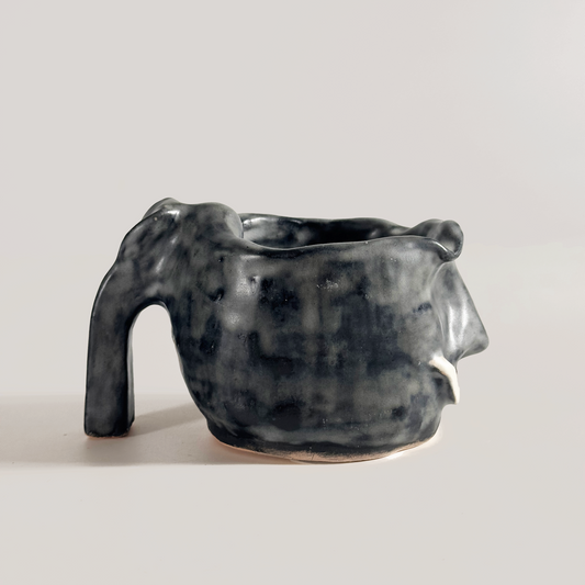 Abstract Handcrafted Face Mug