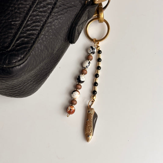 Mini Fish Pocketknife Keychain or Bag Charm