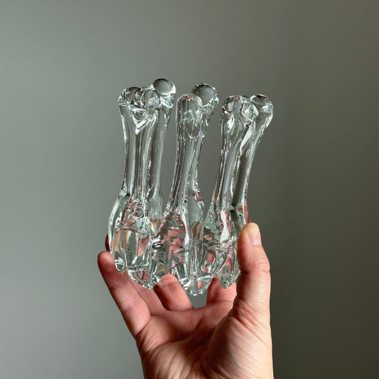 Vintage Blown Glass Candleholder