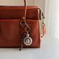 Mini Shell Flask Keychain or Bag Charm