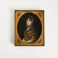 Large Vintage Gilt Frame with Portrait Print