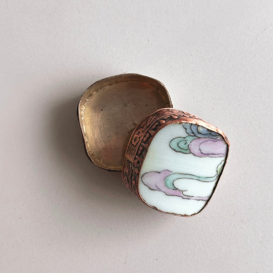 Antique Porcelain Shard Box