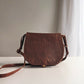 Vintage Leather Il Bisonte Crossbody Bag, Made in Italy