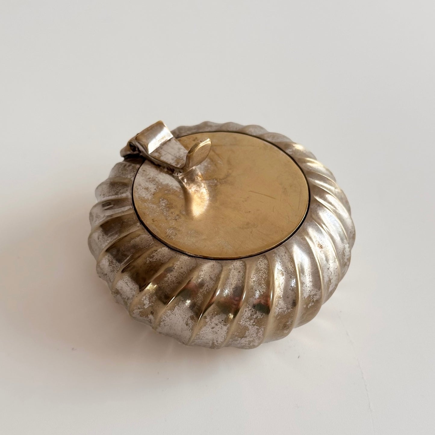 Vintage Silver Plated Pocket Ashtray or Tealight Candleholder