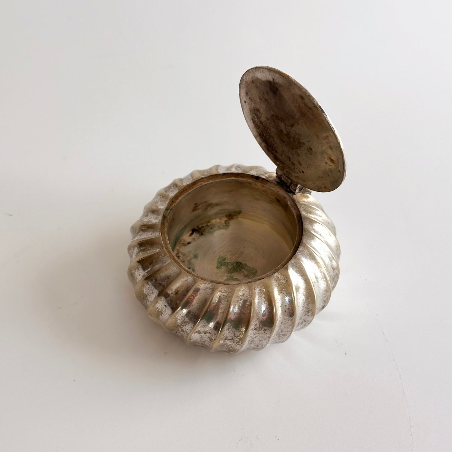 Vintage Silver Plated Pocket Ashtray or Tealight Candleholder