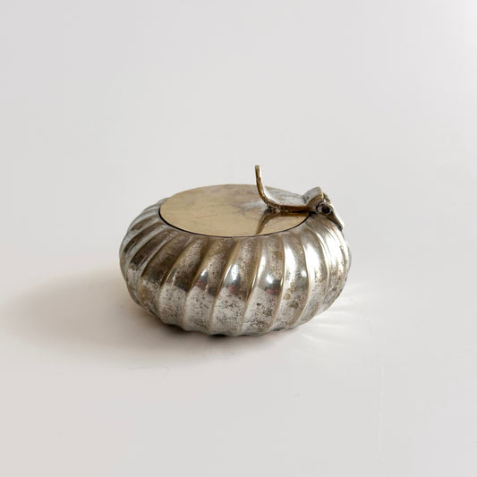 Vintage Silver Plated Pocket Ashtray or Tealight Candleholder