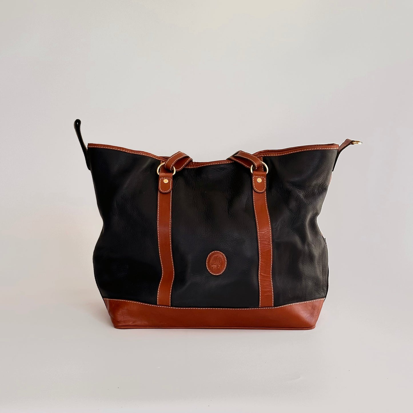 Marroquinera Leather Tote Bag, Handmade in Columbia