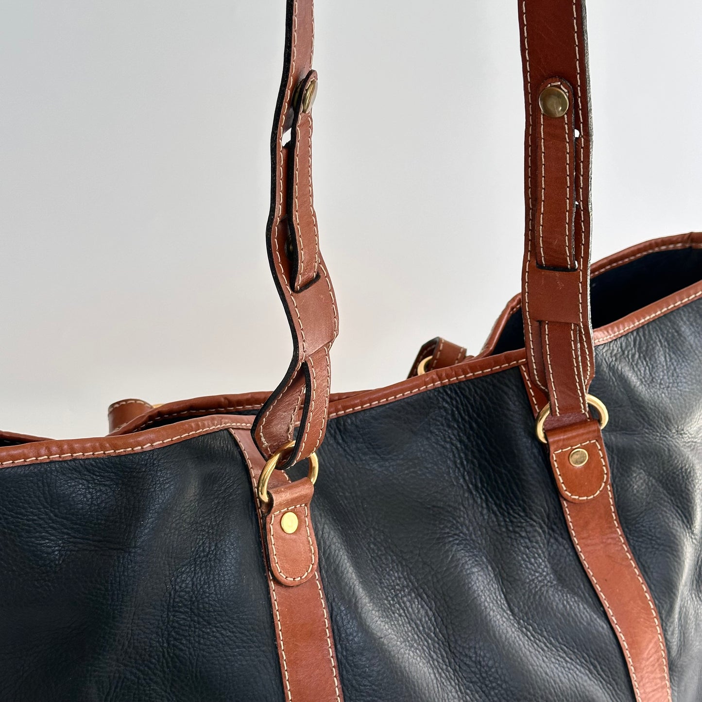Marroquinera Leather Tote Bag, Handmade in Columbia