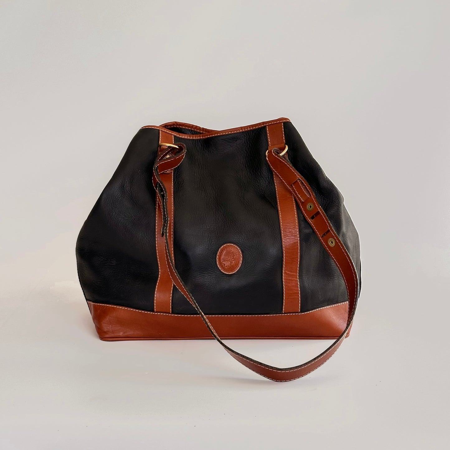 Marroquinera Leather Tote Bag, Handmade in Columbia
