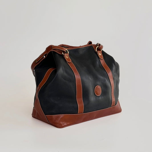 Marroquinera Leather Tote Bag, Handmade in Columbia