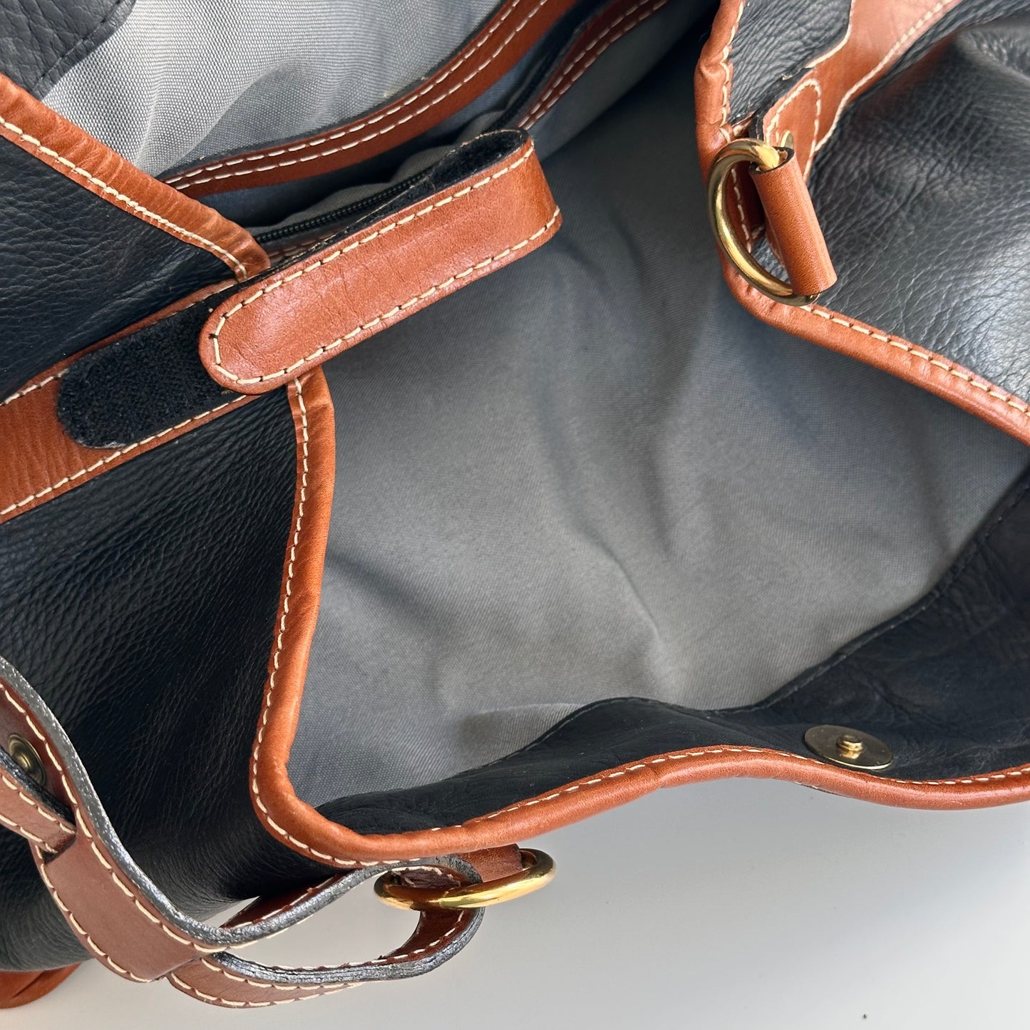 Marroquinera Leather Tote Bag, Handmade in Columbia