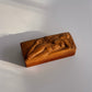 Handcarved Figural Wood Box with Swivel Lid