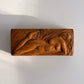 Handcarved Figural Wood Box with Swivel Lid