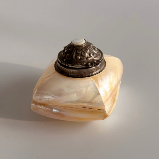 Vintage Mother-of-Pearl Shell Pill Box