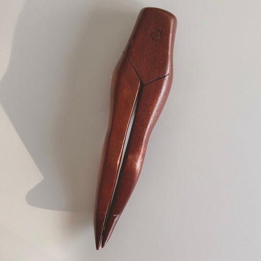 Vintage Wood Sculptural Nutcracker